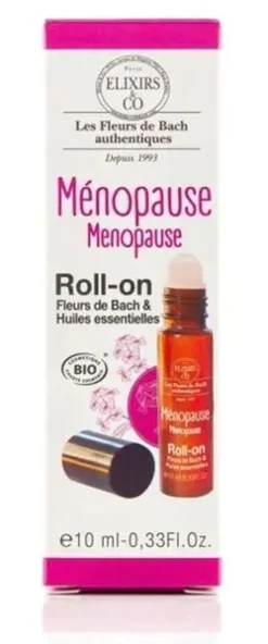 Roll-on Ménopause fleurs de bach et huiles essentielles bio Elixirs & Co - roll-on de 10ml