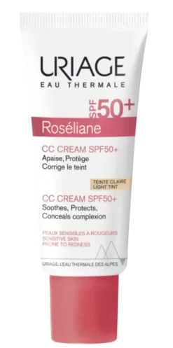 Roséliane CC crème SPF50+ teinte claire Uriage - tube de 40ml