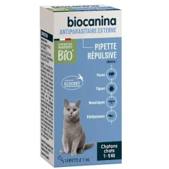 répulsives antiparasitaire externe chat 1 à 5kg Biocanina