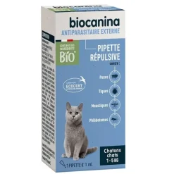 répulsives antiparasitaire externe chat 1 à 5kg Biocanina