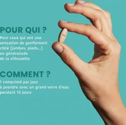 Rétention d'eau bio Santarome - boîte de 15 comprimés
