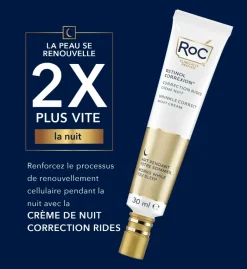 Rétinol avancé correction rides crème nuit RoC - tube de 30ml