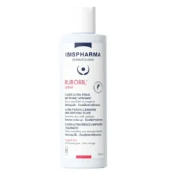 Ruboril lotion fluide ultra-frais nettoyant apaisant Isispharma - flacon de 250ml