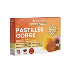 Ruche Royale pastilles gorge Santarome - boîte de 24 pastilles