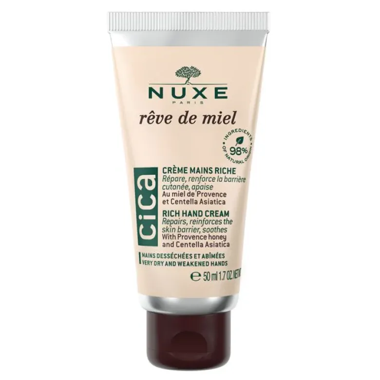 Rêve de Miel Crème mains riche Cica Nuxe - tube de 50ml