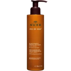 Rêve de miel gel nettoyant et démaquillant visage Nuxe - flacon-pompe de 200 ml