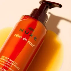 Rêve de miel gel nettoyant et démaquillant visage Nuxe - flacon-pompe de 200 ml