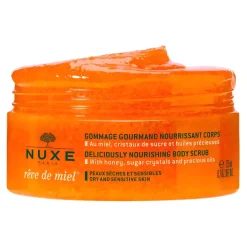 Rêve de miel gommage gourmand nourrissant corps Nuxe - pot de 175 ml