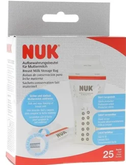 Sachets conservation lait maternel NUK - boîte de 25 sachets