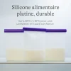 Sachets de conservation pour lait maternel en silicone Lansinoh - boîte de 5 sachets de 240ml
