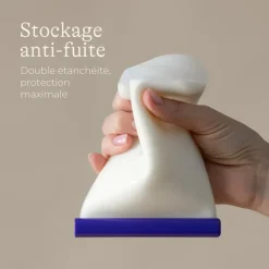 Sachets de conservation pour lait maternel en silicone Lansinoh - boîte de 5 sachets de 240ml