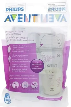 Sachets de conservation pour lait maternel Avent - 25 sachets