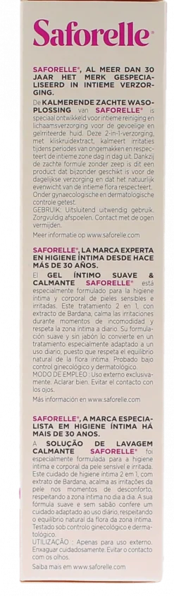 Saforelle Soin lavant doux toilette intime