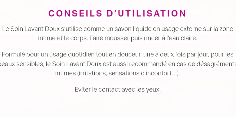 Saforelle Soin lavant doux toilette intime