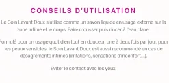 Saforelle Soin lavant doux toilette intime