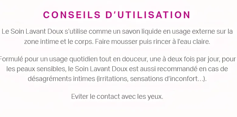 Saforelle Soin lavant doux toilette intime