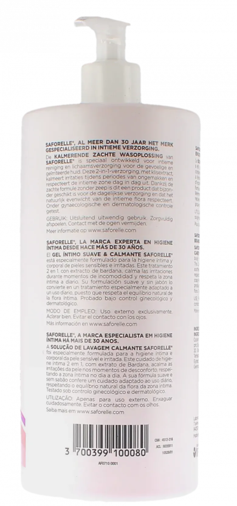 Saforelle Soin lavant doux toilette intime