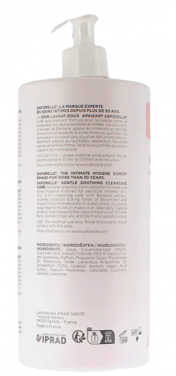 Saforelle Soin lavant doux toilette intime