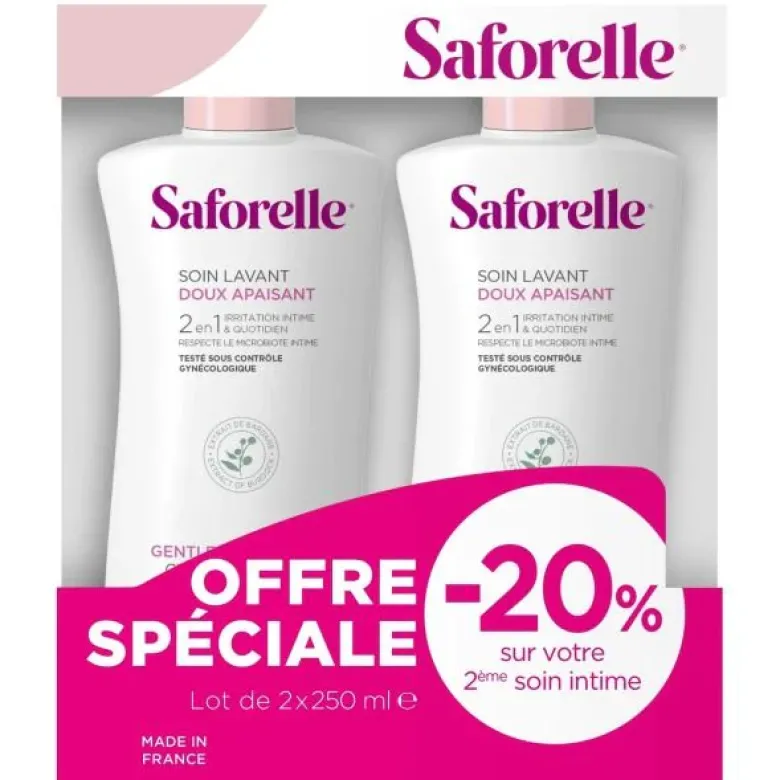Saforelle Soin lavant doux toilette intime
