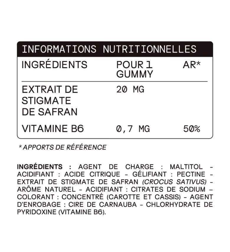 Safran B6 enfants sans sucres Mium Lab - pot de 30 gummies