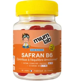 Safran B6 enfants sans sucres Mium Lab - pot de 30 gummies