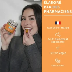 Safran B6 gummies sans sucres Mium Lab - pot de 42 gummies