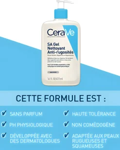 SA Gel nettoyant anti-rugosités CeraVe