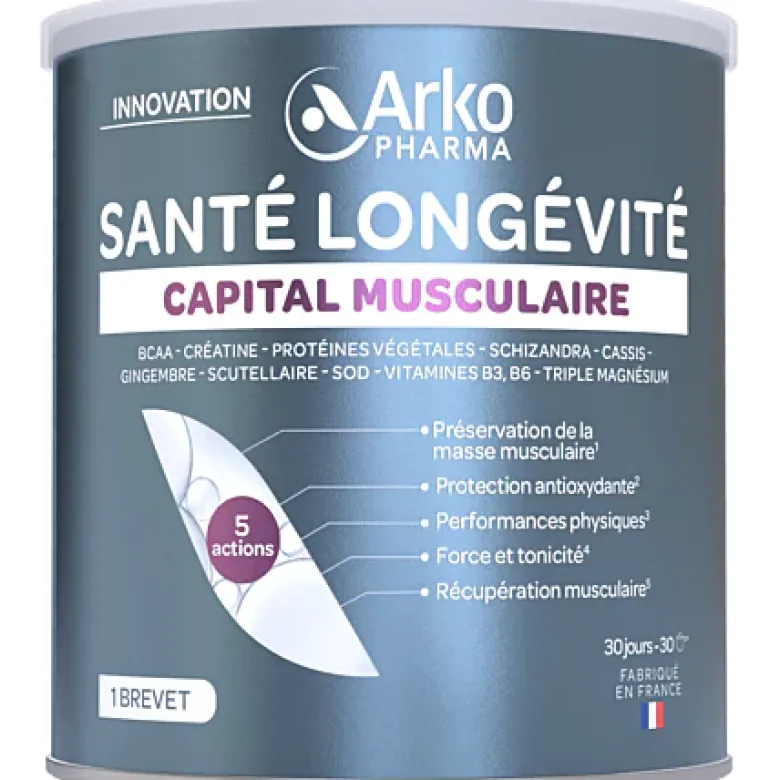 Santé longévité capital musculaire Arkopharma - pot de 300g