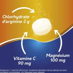 Sargenor plus Arginine, Magnésium, Vitamine C - tube de 14 comprimés effervescents