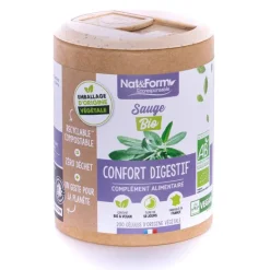 Sauge bio confort digestif Nat&Form - boite de 200 gélules