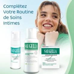 Saugella antiseptique naturel – émulsion lavante, flacon 250 ml
