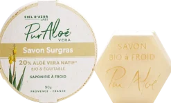 Savon Aloe vera 20% surgras Bio Pur Aloé - pain de 90 g
