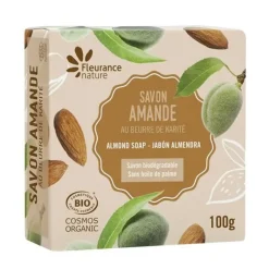 Savon amande au beurre de karité bio Fleurance nature - pain de 100g