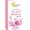 Savon au lait d'ânesse rose bio Fleurance nature - pain de 100g