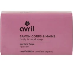 Savon corps & mains figue bio Avril - pain de 100g
