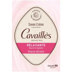 Savon crème relaxante amande bio Rogé Cavaillès - pain de 100g