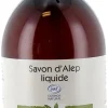 Savon d'Alep liquide peaux normales à sensibles Laboratoire Haut-Ségala - Flacon à pompe de 500 ml