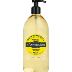 Savon de Marseille extra-doux monoï Le Comptoir du Bain - flacon-pompe de 1L