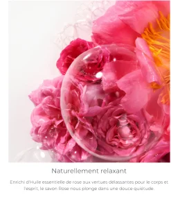 Savon doux parfumé rose Roger & Gallet - pain de 100 g