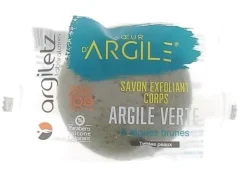Savon Exfoliant corps argile verte Argiletz - pain de 100 g