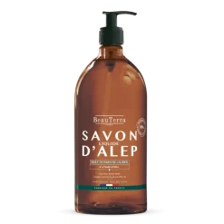 Savon liquide d'Alep Beauterra - flacon-pompe de 1L