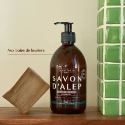 Savon liquide d'Alep Beauterra - flacon-pompe de 1L