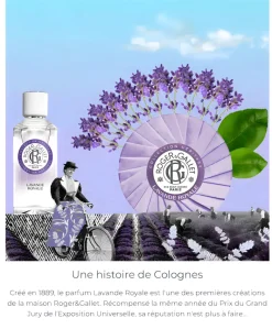Savon parfumé Lavande Royale Roger & Gallet - pain de 100 g