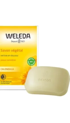 Savon végétal au calendula Weleda - 1 pain de 100g