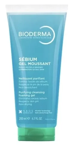 Sébium gel moussant nettoyant purifiant Bioderma