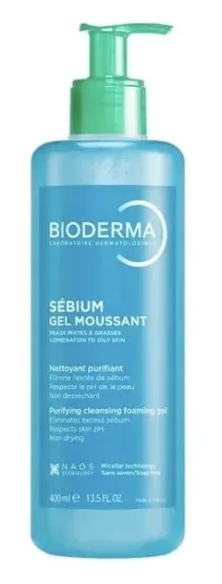 Sébium gel moussant nettoyant purifiant Bioderma