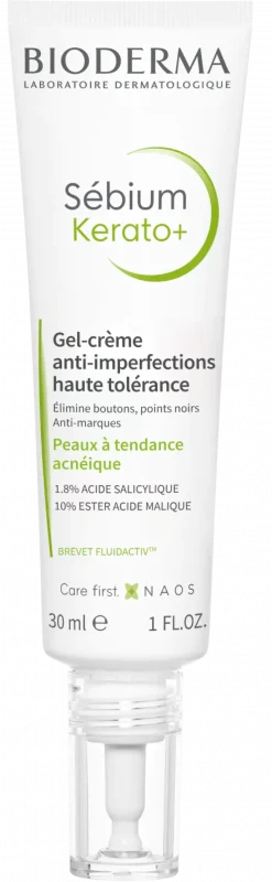 Sébium Kerato+ gel crème anti-imperfections Bioderma - tube de 30ml