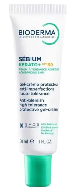 Sébium Kerato+ gel-crème protecteur anti-imperfections SPF30 Bioderma - tube de 30ml