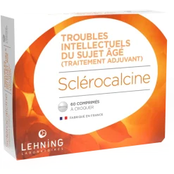 Sclérocalcine troubles intellectuels du sujet âge Lehning - boîte de 60 comprimés à croquer
