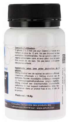 Sédalozia sérénité sommeil Iphym – pot de 60 gélules